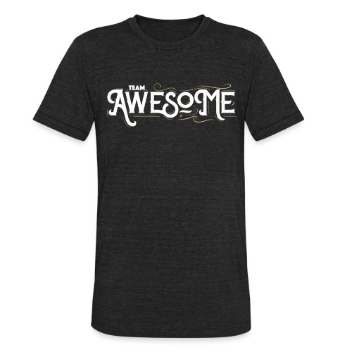 Team Awesome white - Unisex Tri-Blend T-Shirt