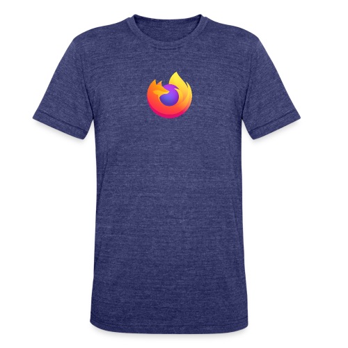Firefox with Mozilla logo - Unisex Tri-Blend T-Shirt