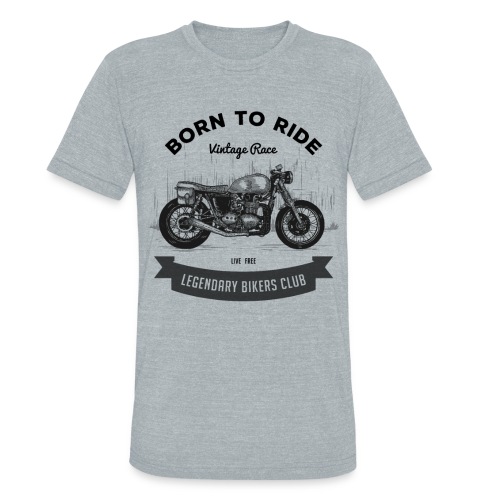 Born to ride Vintage Race T-shirt - Unisex Tri-Blend T-Shirt