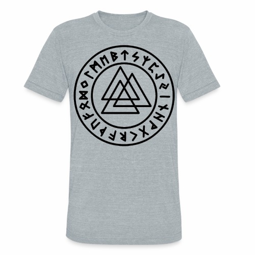 Viking Rune Valknut Wotansknot Gift Ideas - Unisex Tri-Blend T-Shirt