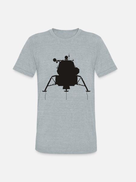Lunar Module - Unisex Tri-Blend T-Shirt - heather grey