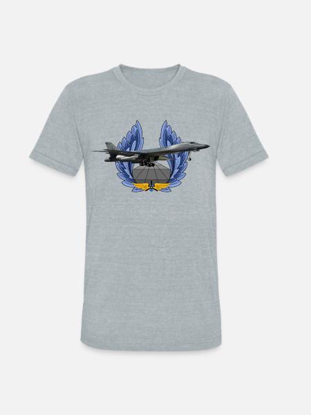 B-1B Lancer - Unisex Tri-Blend T-Shirt - heather grey