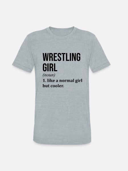 Wrestling Wrestling Wrestling - Unisex Tri-Blend T-Shirt - heather grey