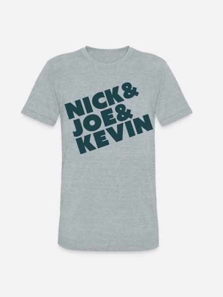 Nick & Joe & Kevin - Unisex Tri-Blend T-Shirt - heather grey