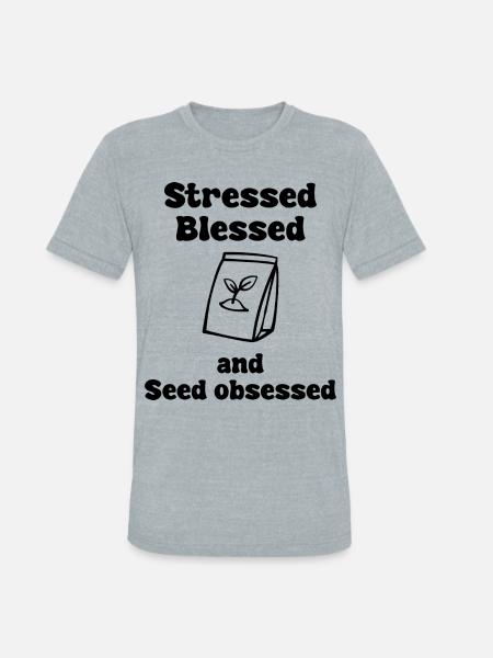 Seed Obsessed - Unisex Tri-Blend T-Shirt - heather grey