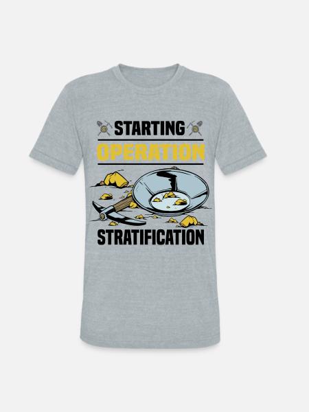 Gold panning - Unisex Tri-Blend T-Shirt - heather grey