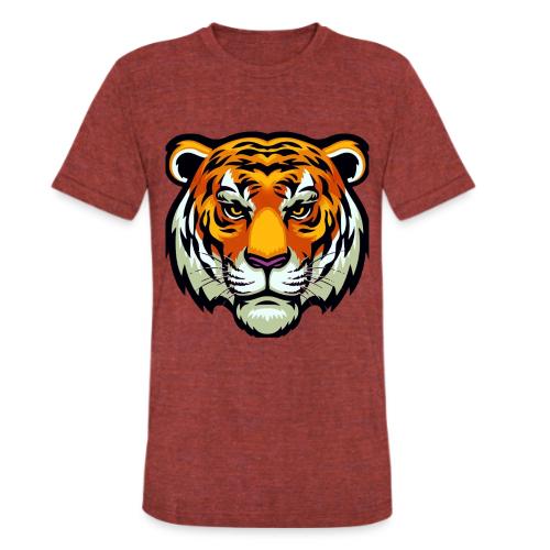 Tiger Fashion Feline Animal, Tiger Willing Success - Unisex Tri-Blend T-Shirt