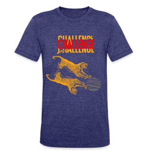 Double tiger fashion, jungle feline animals. - Unisex Tri-Blend T-Shirt