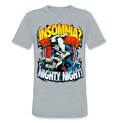 Judo Shirt - Insomnia Judo Design - Unisex Tri-Blend T-Shirt