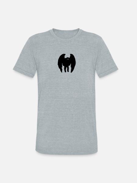 Mothman - Unisex Tri-Blend T-Shirt - heather grey
