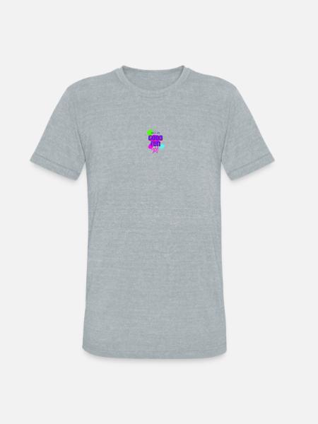 All In Good Fun Neon Splash - Unisex Tri-Blend T-Shirt - heather grey