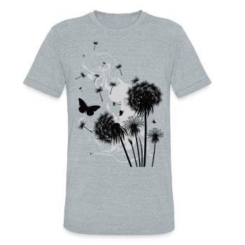 Dandelion - Unisex Tri-Blend T-Shirt - heather grey - Front - Brady (186cm)