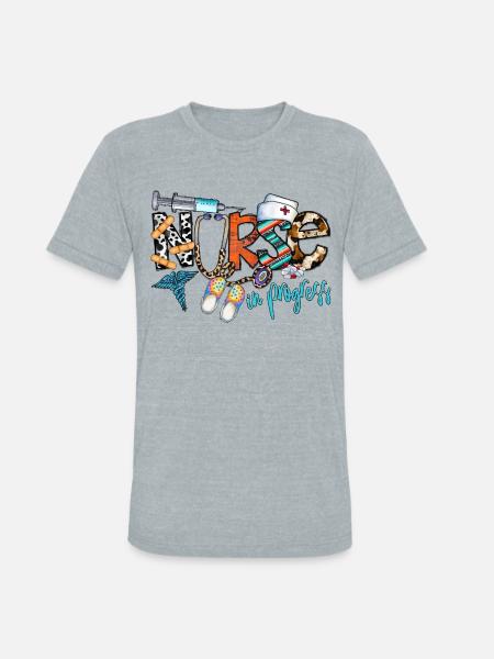 Nurse In Progress - Unisex Tri-Blend T-Shirt - heather grey