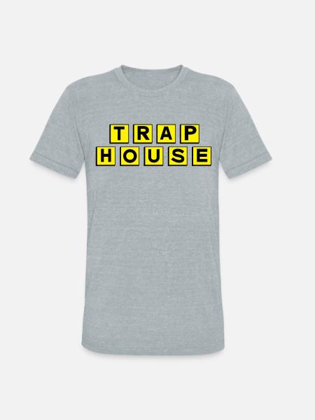 Trap House - Unisex Tri-Blend T-Shirt - heather grey