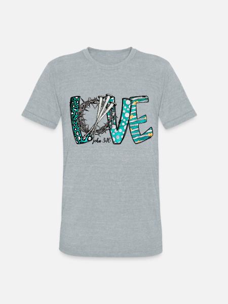 Love John - Unisex Tri-Blend T-Shirt - heather grey