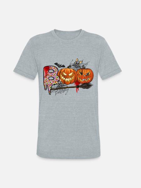 Boo - Unisex Tri-Blend T-Shirt - heather grey