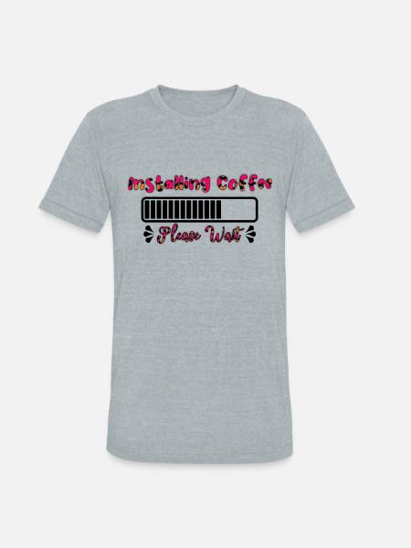 Installing Coffee - Unisex Tri-Blend T-Shirt - heather grey