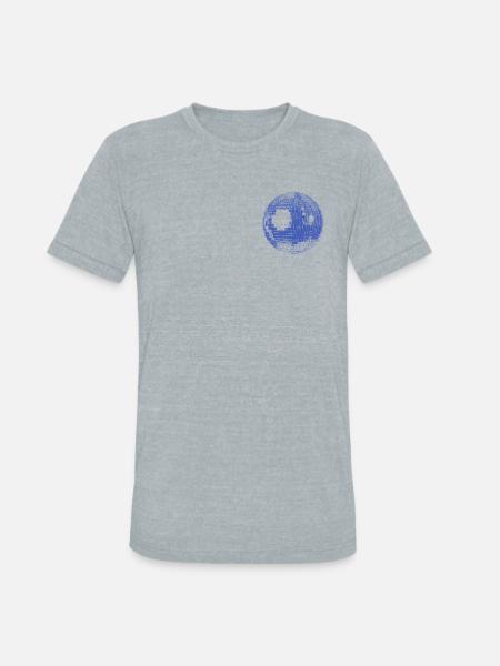 Retro Disco Ball - Unisex Tri-Blend T-Shirt - heather grey