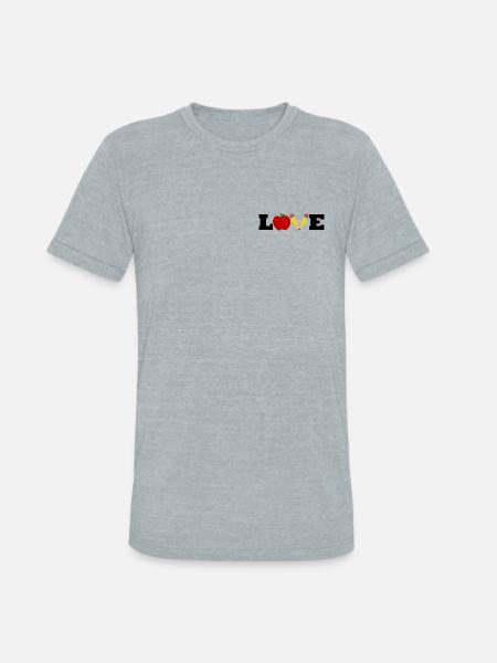 LOVE - School - Unisex Tri-Blend T-Shirt - heather grey