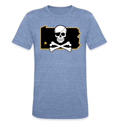 Bones PA (Sticker) - Unisex Tri-Blend T-Shirt