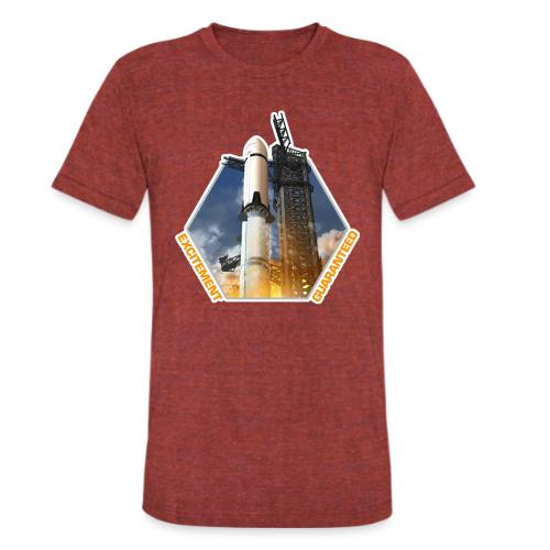Starship HLS - Excitement Guaranteed - Unisex Tri-Blend T-Shirt