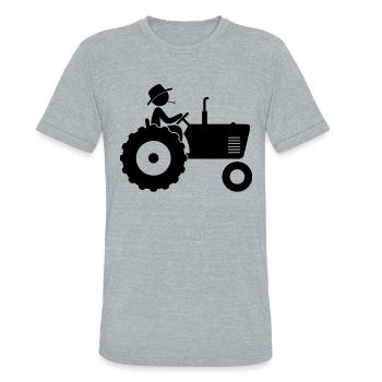 Farmer (dd)++2014 - Unisex Tri-Blend T-Shirt - heather grey - Front - Brady (186cm)