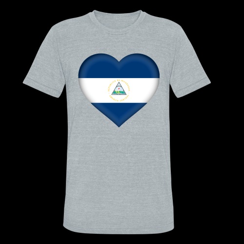 Nicaragua flag - Unisex Tri-Blend T-Shirt