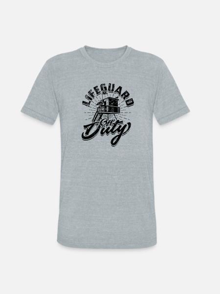 Lifeguard off duty - lifeguard - Unisex Tri-Blend T-Shirt - heather grey