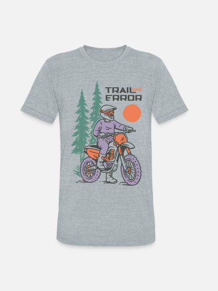 Trail and Error - Unisex Tri-Blend T-Shirt - heather grey