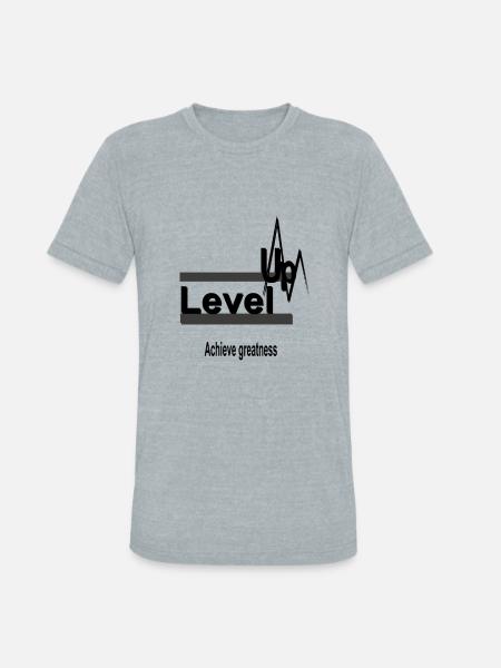 Level up - Unisex Tri-Blend T-Shirt - heather grey