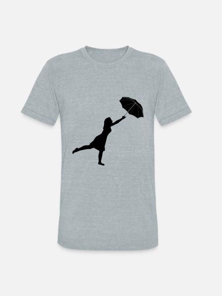 UMBRELLA - Unisex Tri-Blend T-Shirt - heather grey