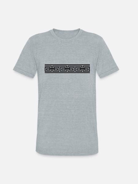 Ornament design cool - Unisex Tri-Blend T-Shirt - heather grey