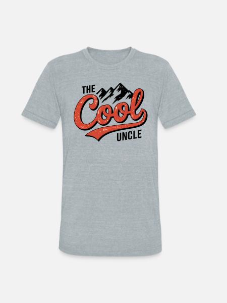 The cool uncle - Unisex Tri-Blend T-Shirt - heather grey