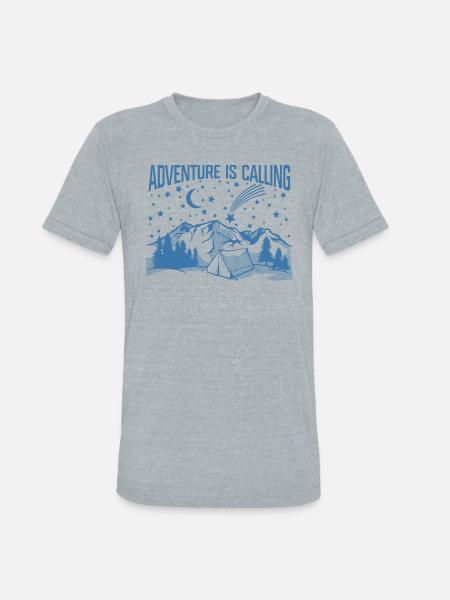 Adventure is calling. - Unisex Tri-Blend T-Shirt - heather grey