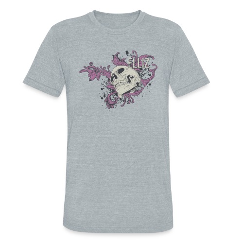 Ornamental Skull Bandana - Unisex Tri-Blend T-Shirt