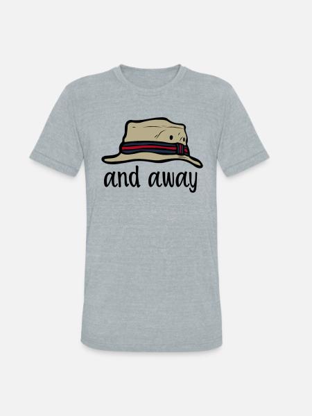 And Away - Unisex Tri-Blend T-Shirt - heather grey