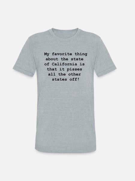 California is fantastic! - Unisex Tri-Blend T-Shirt - heather grey