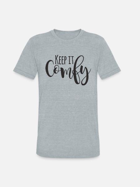 Keep It Comfy nature - Unisex Tri-Blend T-Shirt - heather grey