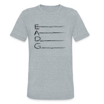 EADG - Tuned Bass Guitar - Unisex Tri-Blend T-Shirt - heather grey - Front - Brady (186cm)