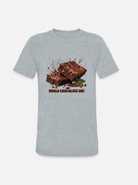 World Chocolate Day - Unisex Tri-Blend T-Shirt - heather grey