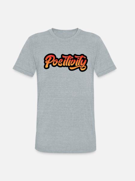 Positivity - Unisex Tri-Blend T-Shirt - heather grey