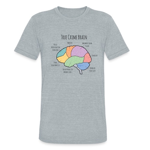 True Crime Lovers Brain - Unisex Tri-Blend T-Shirt
