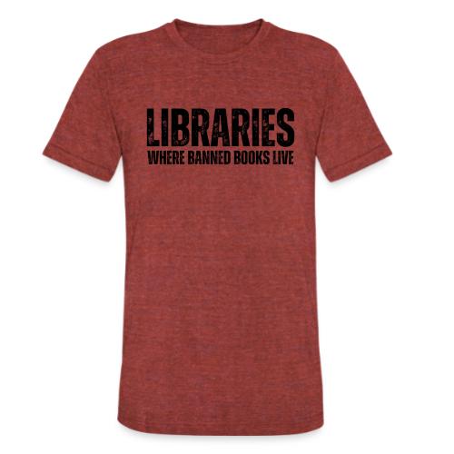 Black and White Simple Quote Typography T Shirt - Unisex Tri-Blend T-Shirt