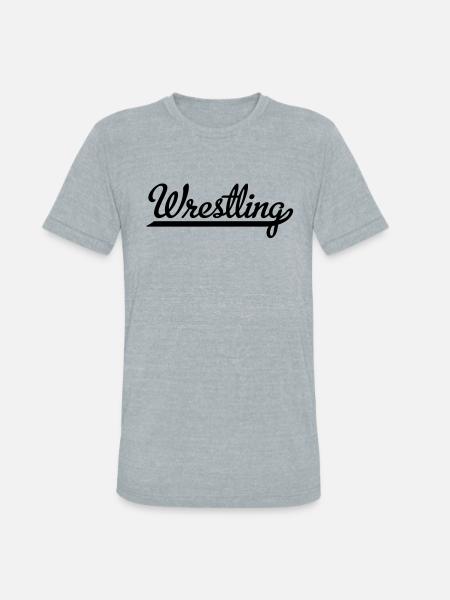 wrestling - Unisex Tri-Blend T-Shirt - heather grey