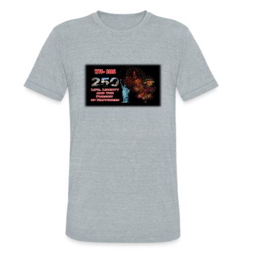 1776 - 2026 - 250 Years USA | Fireworks - Unisex Tri-Blend T-Shirt
