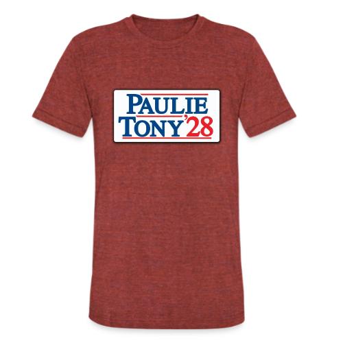 Paulie and Tony for Co-President 2028 - Unisex Tri-Blend T-Shirt