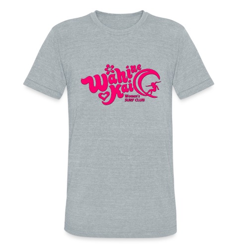 Wahine Kai Logo pink - Unisex Tri-Blend T-Shirt