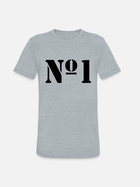 No 1 - Unisex Tri-Blend T-Shirt - heather grey