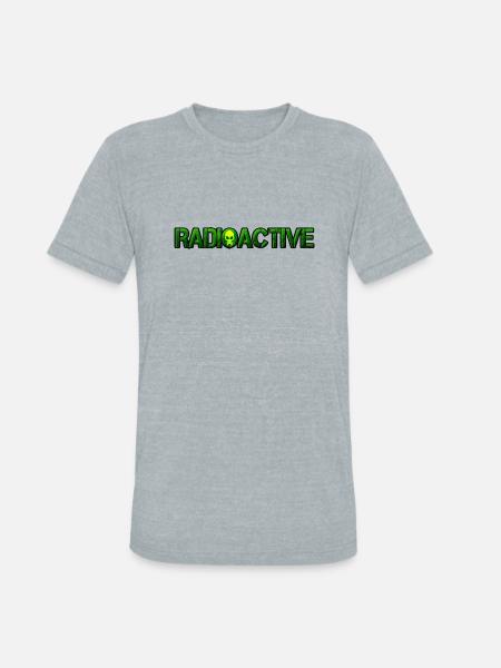 Radioactive symbol - Unisex Tri-Blend T-Shirt - heather grey