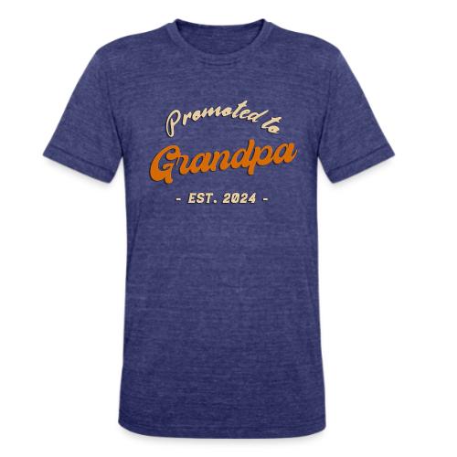 Promoted to Grandpa 2024 - Unisex Tri-Blend T-Shirt